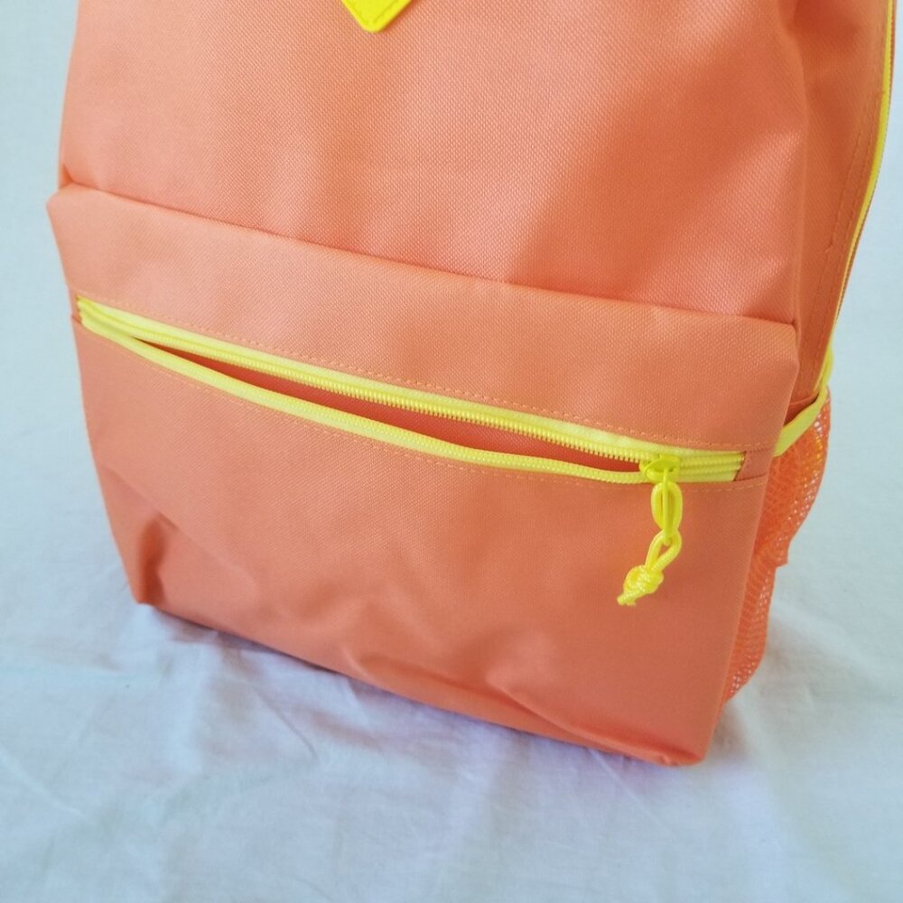New! Lightweight Orange/Yellow Basic Backpack W/B… - image 3